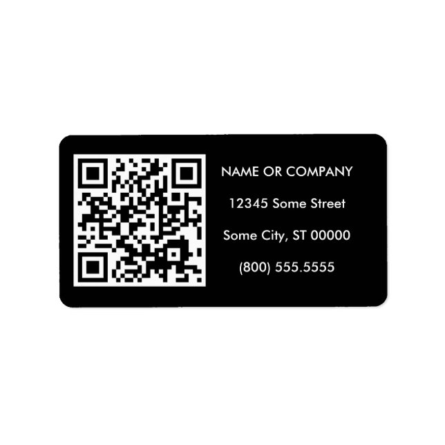 Etiqueta código QR personalizável (Frente)