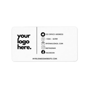 Etiqueta Código QR próprio Logotipo comercial crio ID de mí