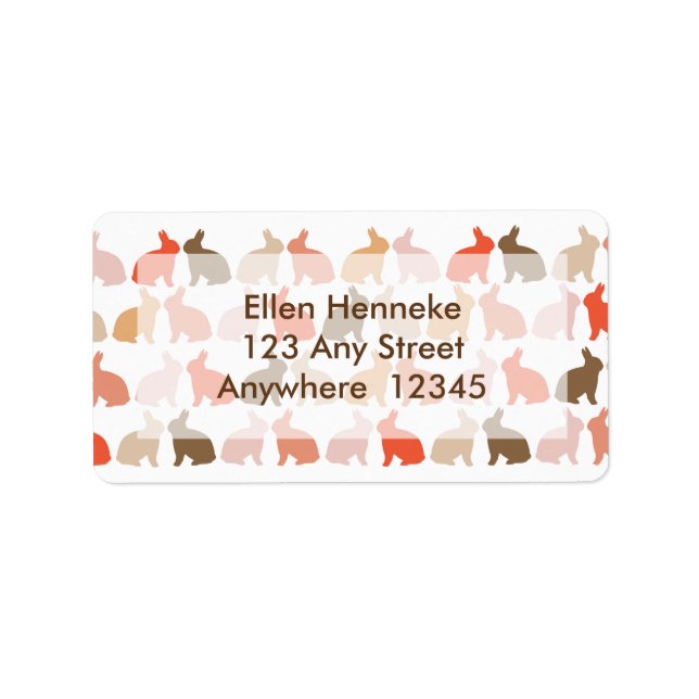 Etiqueta Coelhinhos de Páscoa (Frente)