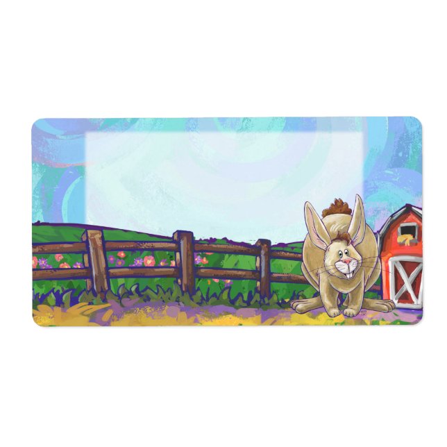 Etiqueta Coelho da Parada Animal (Frente)