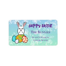 Etiqueta Coelho páscoa em Ovos de Páscoa
