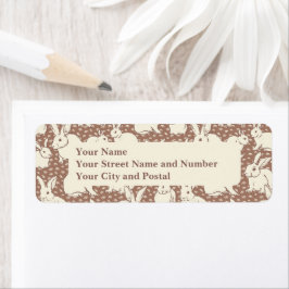 Etiqueta Coelhos fofinhos Bonanza - Mocha Mousse.