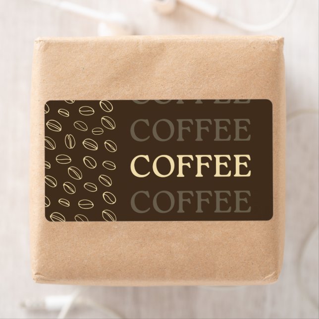 Etiqueta Coffee Label – Retro Coffee Beans (Insitu)
