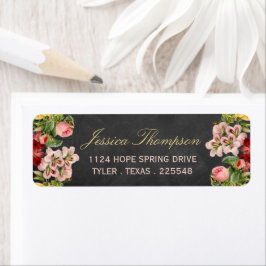 Etiqueta Coleção de Casamentos Florais Vintage