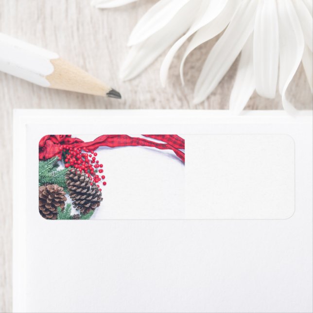 Etiqueta Coleção de Cones de Pinho Feriado (Insitu)