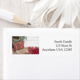 Etiqueta Coleção de Feriados de Joy & Wreath