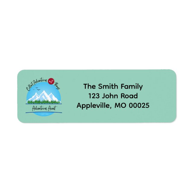 Etiqueta Coletar Aventuras Sem Coisas Retornar Rótulo de En (Frente)