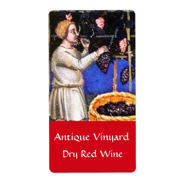 ETIQUETA COLHEITA DE VINHOS DE UVAS ANTIGAS (Frente)