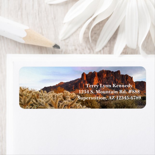 Etiqueta Colla Cactus Superstition Mountain Arizona (Insitu)