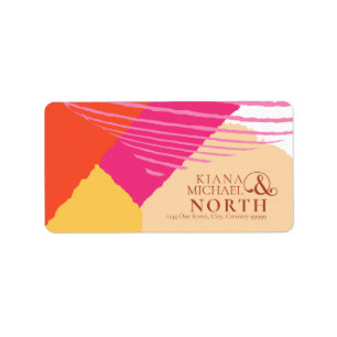 Etiqueta Color Block Wedding Summer ID740
