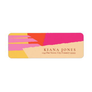Etiqueta Color Block Wedding Summer ID740