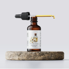 Etiqueta Coloração de Água do Camomila Essencial