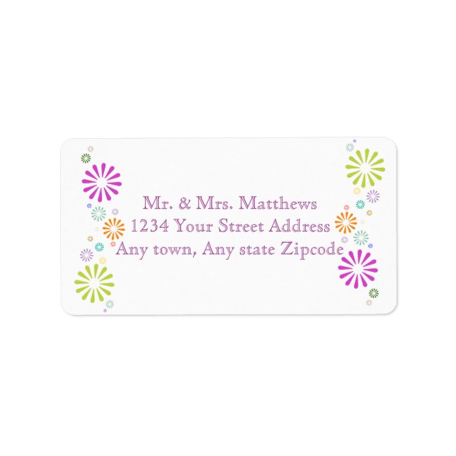 Etiqueta Colorburst (Frente)