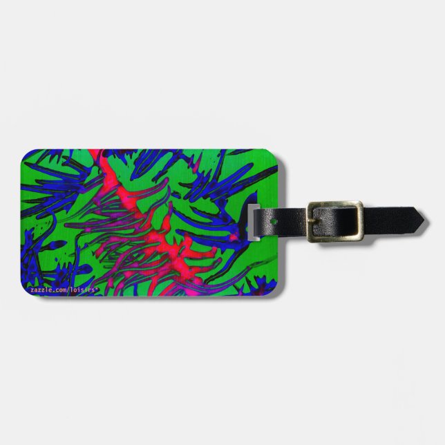 Etiqueta Colorida de Bagagem (Frente Horizontal)