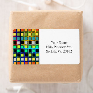 Etiqueta Colorida Grid Tilada por Shirley Taylor