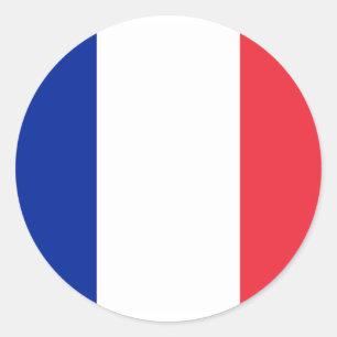 Etiqueta com a bandeira de France
