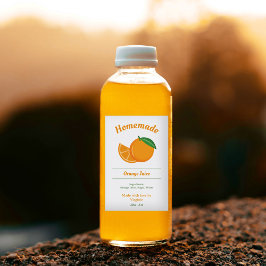 Etiqueta com Etiqueta de Suco Laranja