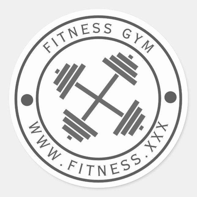 Etiqueta com logotipo Gym (Frente)