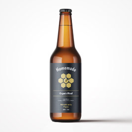 Etiqueta com rótulo de mel ou frasco