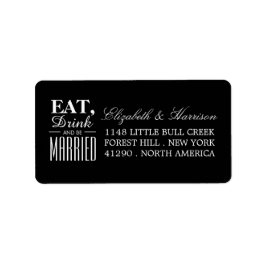 Etiqueta Coma, beba e seja casado