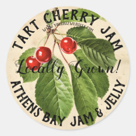 Etiqueta comercial do produto Vintage Tart Cherry