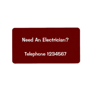 ETIQUETA COMÉRCIOS. ELETRICISTA