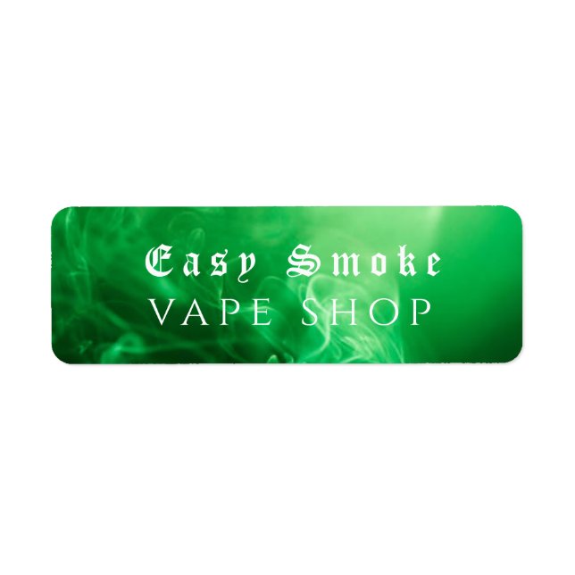 Etiqueta Compro de Fumaça Negra Verde (Frente)