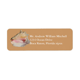 Etiqueta Conch Shell de Tan