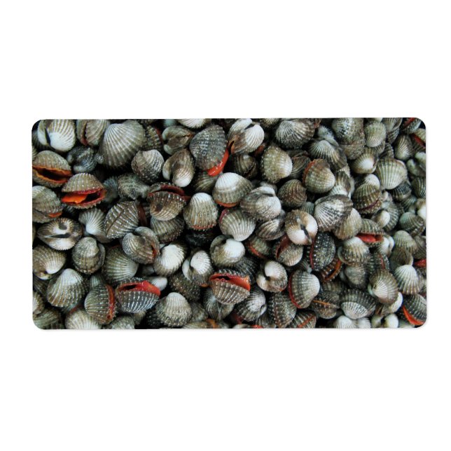 Etiqueta Conchas de Cockle de Sangue (Frente)