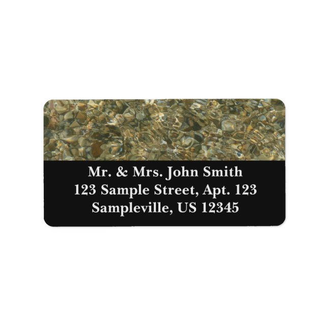 Etiqueta Conchas Sob Água De Limpeza (Frente)