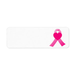 Etiqueta Consciência cor-de-rosa do cancro da mama da fita