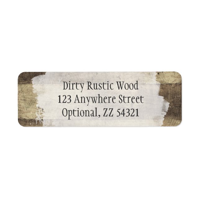 Etiqueta Conselhos pintados de madeira rustica Shabby Grung (Frente)