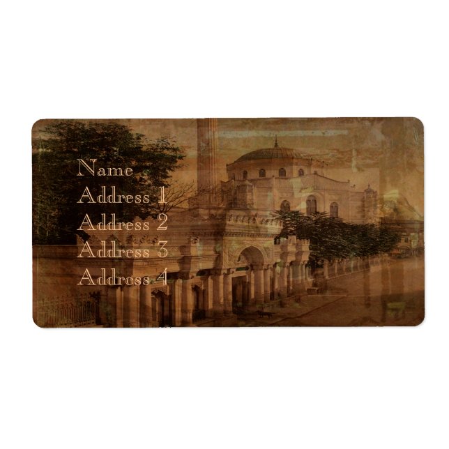 Etiqueta Constantinopla (Frente)