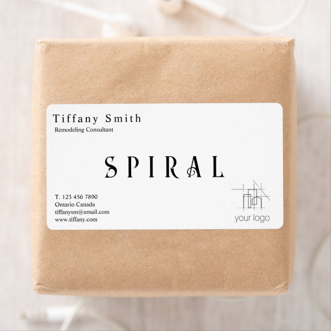 Etiqueta Construção de edifícios Papel Kraft (Insitu)