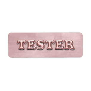 Etiqueta Contêineres de amostra de testador 3D Velvet Doura