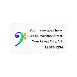 Etiqueta Contorno do Gradiente do Arco-Íris da Limpeza de B