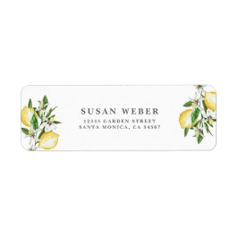 Etiqueta Convite para citrinos limões