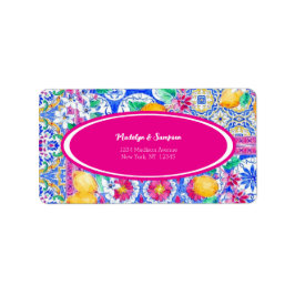 Etiqueta Convite para o casamento italiano Lemon La Dolce V