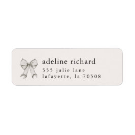Etiqueta Coquette Bow Graduation Address Labels
