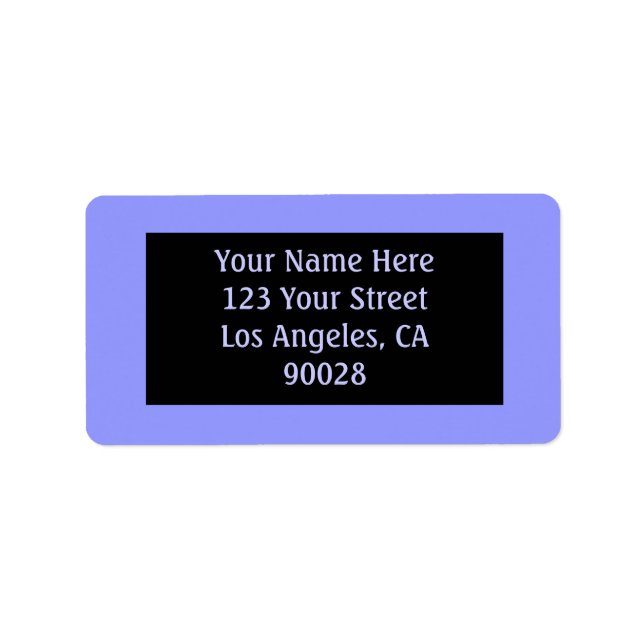 Etiqueta cor azul (Frente)