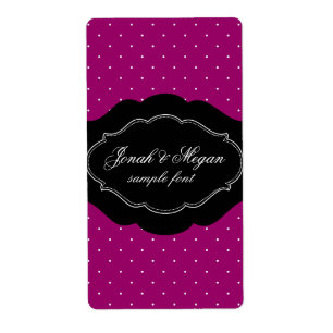 Etiqueta Cor de fundo PixDezines Mini Pontos/branco/DIY!