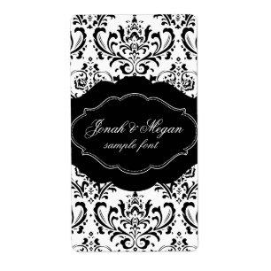 Etiqueta Cor de fundo PixDezines Rossi Damask/DIY!