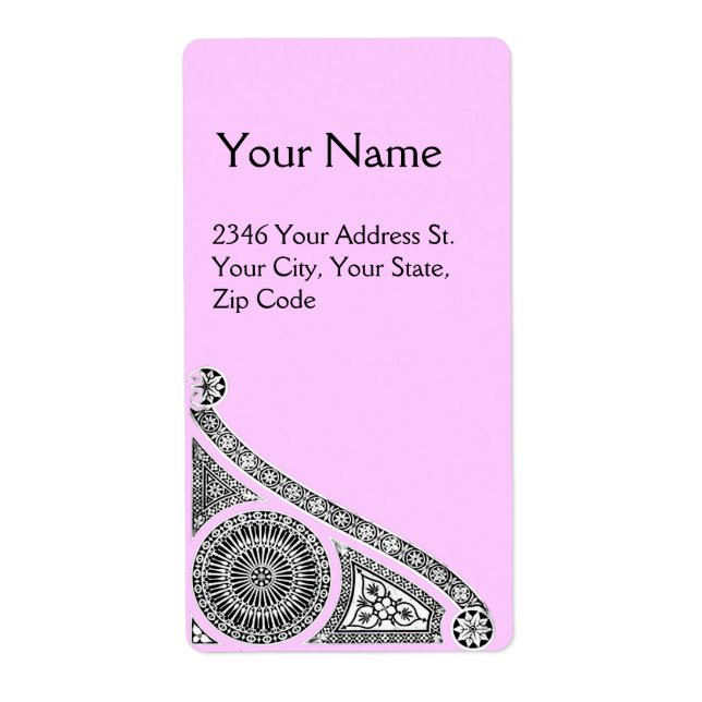 Etiqueta cor-de-rosa (Frente)