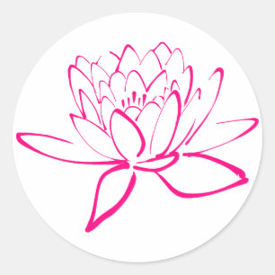 Etiqueta cor-de-rosa de Lotus
