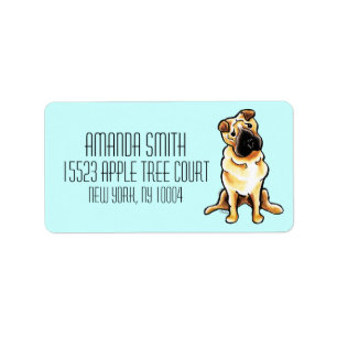 Etiqueta Cor do costume de Art™ da Fora-Trela de Shar Pei