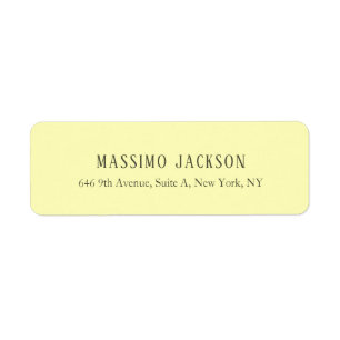 Etiqueta Cor pastel personalizada nome minimalista personal