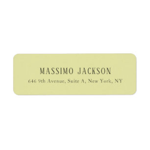 Etiqueta Cor pastel personalizada nome minimalista personal