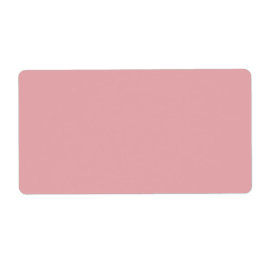 Etiqueta Cor Sólida Rosa-Rosa Rosa | Clássico | Elegante