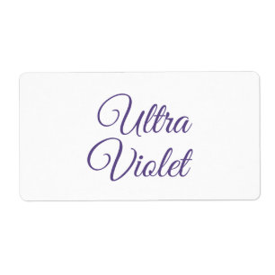 Etiqueta Cor ultra violeta 2018