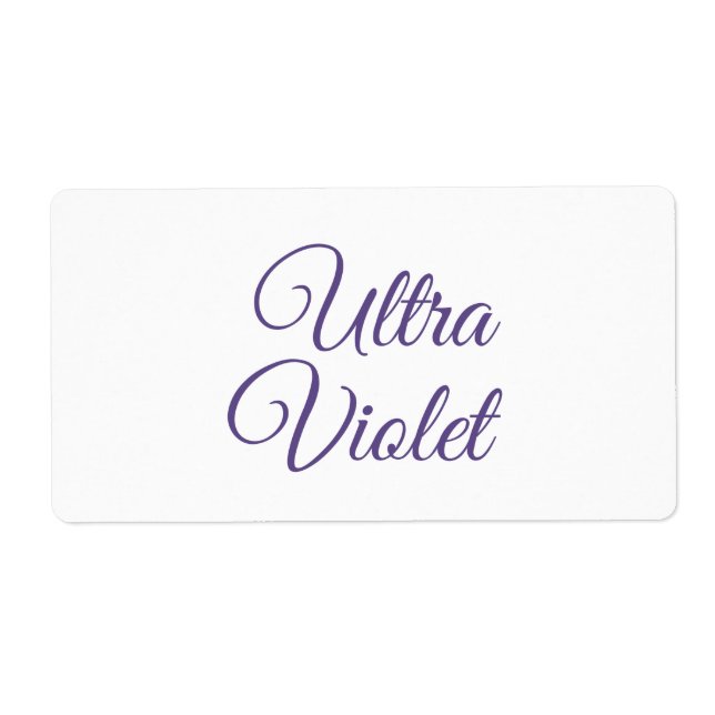 Etiqueta Cor ultra violeta 2018 (Frente)